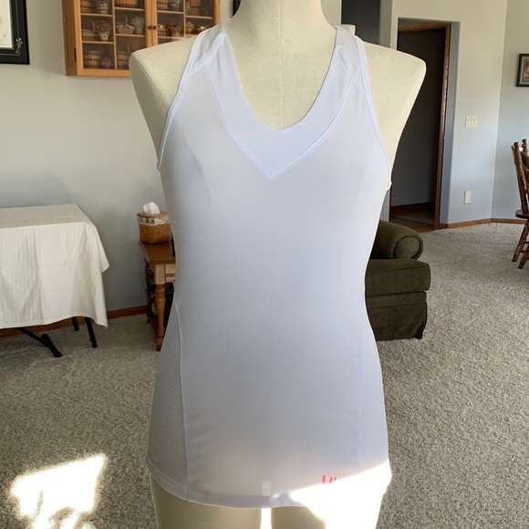 Lija Tops - Lija White Tank Top, Size Medium